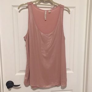 NY&Co. Streetwear Purple Shimmer Tank - Sz Lg